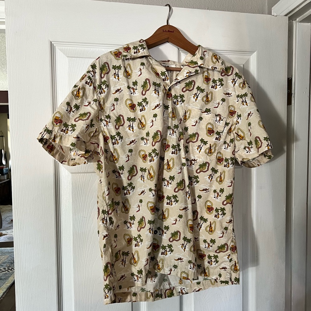 Casual Beige guitar Hawaiian Shirt